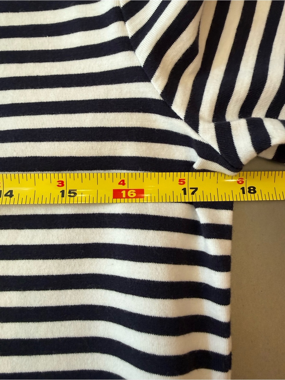 Frame Navy & White Striped Tee - Picture 9 of 9